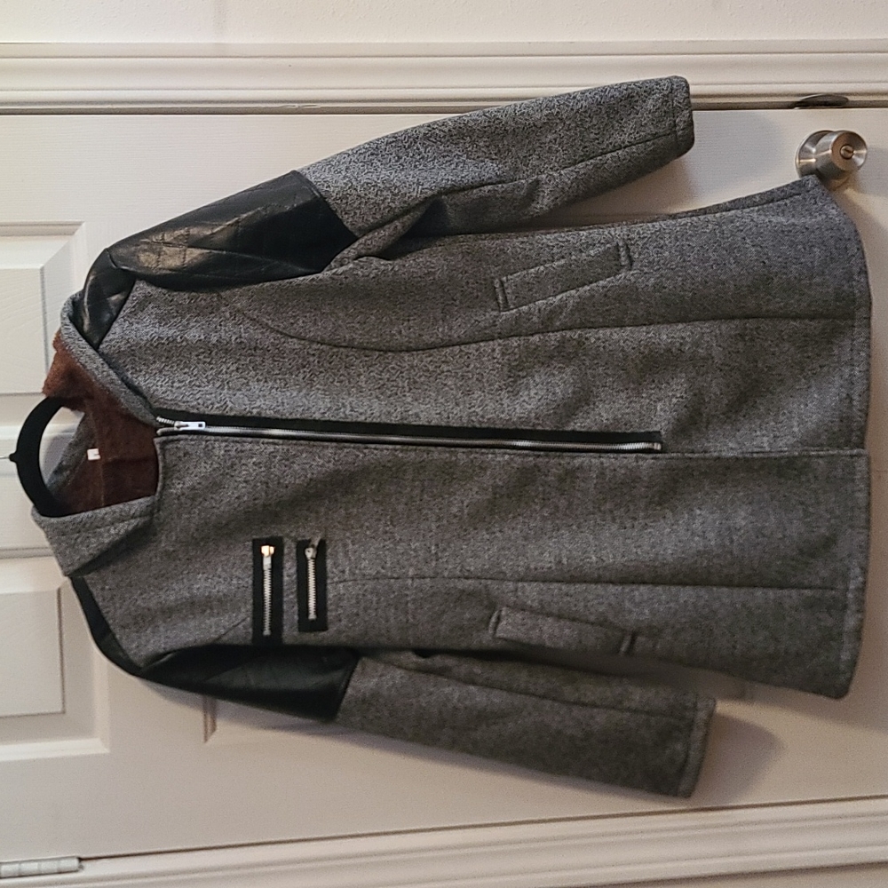Super cute military style hooded jacket!
